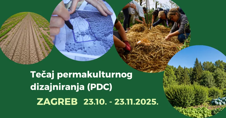 Tečaj permakulturnog dizajniranja, Zagreb 23.10.-23.11.2025. Slike regeneracije zemljišta, permakulturnog dizajniranja i vrtne radionice