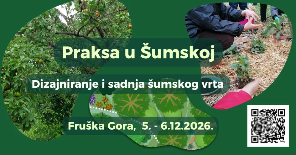 Najava radionice dizajniranja i sadnje šumskog vrta