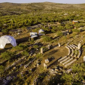 Arial photo of the site