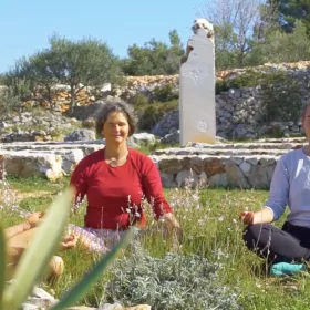 Meditating in the stone circle