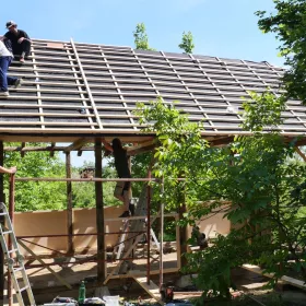 Building the first house of our eco village